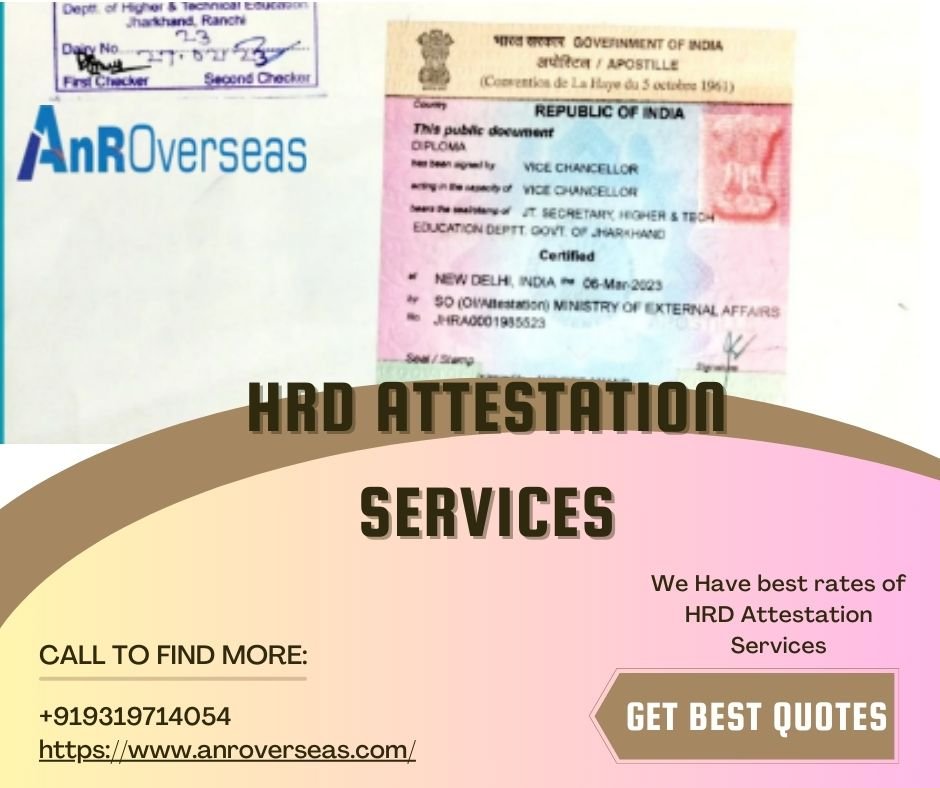 HRD attestation services for certificates in India