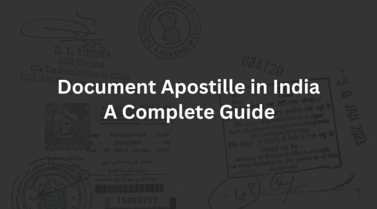 Document Apostille in India