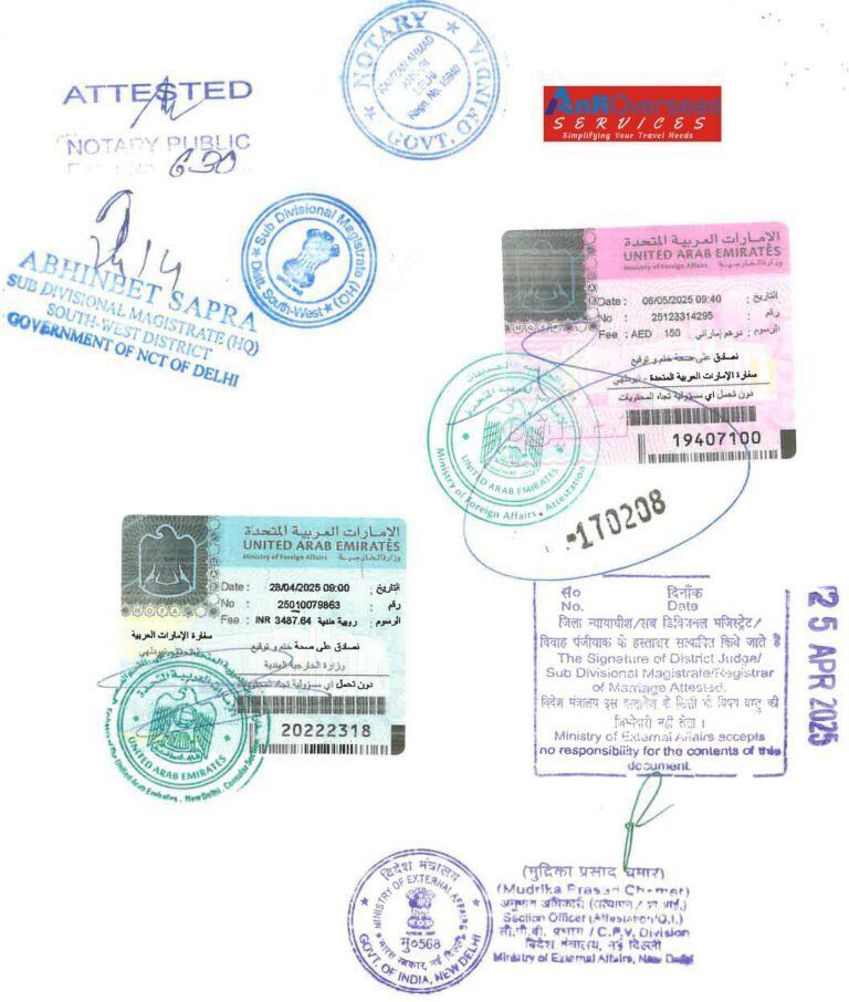 Document Attestation for UAE