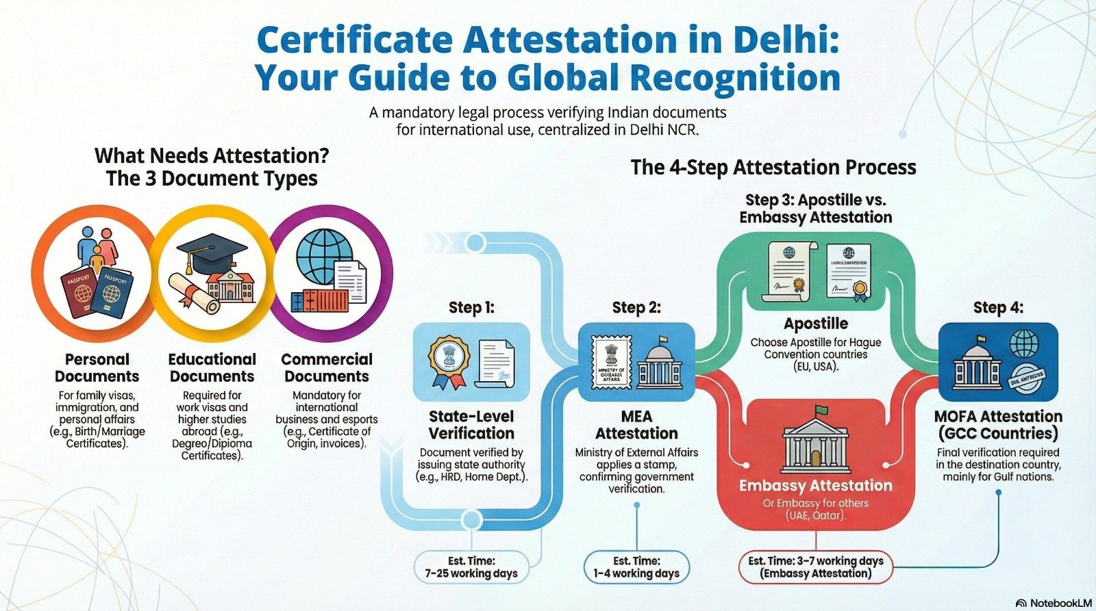 Certificate Attestation in Delhi NCR