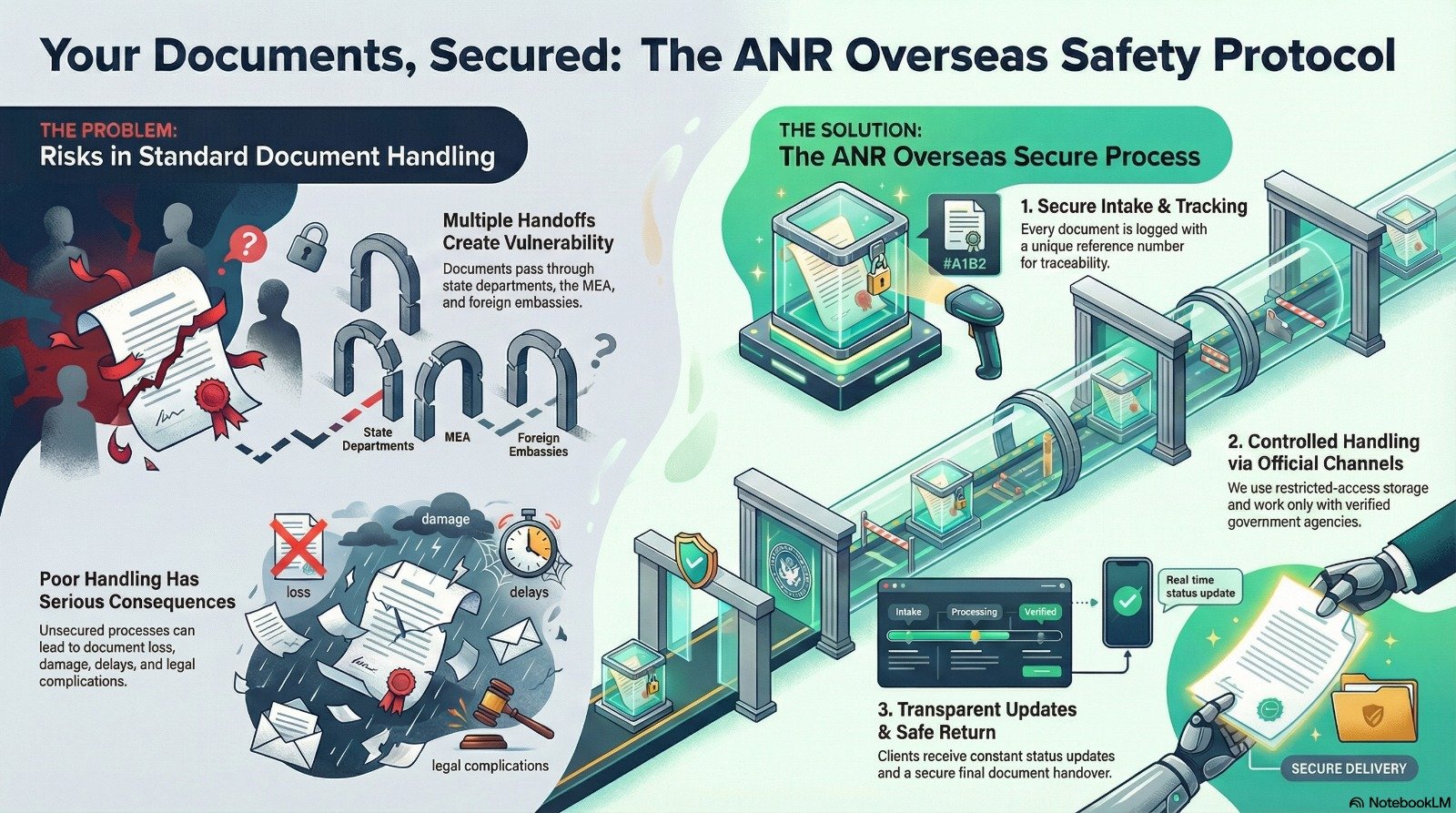 Ensures 100% Document Safety